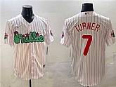 Men's Philadelphia Phillies #7 Trea Turner White Phanatic Cool Base Stitched Jersey,baseball caps,new era cap wholesale,wholesale hats